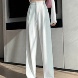Dámské kalhoty s vysokým pasem - Moderní rozšířený střih - Elegantní a pohodlné