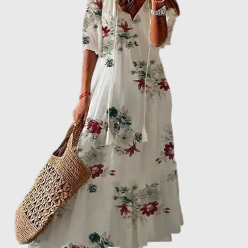 Amálie | Boho Vintage Letní Maxi Šaty