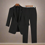 Dámský set saka a kalhot - Slim Fit - Elegantní a nadčasový - Šik a elegantní outfit