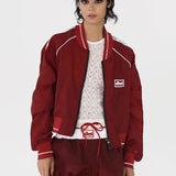 vyšívaná retro bomber bunda