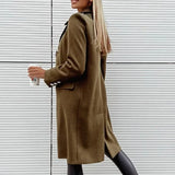 Amelia - Měkký a elegantní kabát s širokým límcem