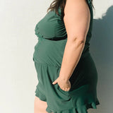 Dámský overal – Přiléhavý střih – Zavinovací výstřih – Rychleschnoucí – Prodyšná tkanina