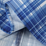 Britská kostkovaná halenka, výstřih do V s volánky a nafoukanými rukávy