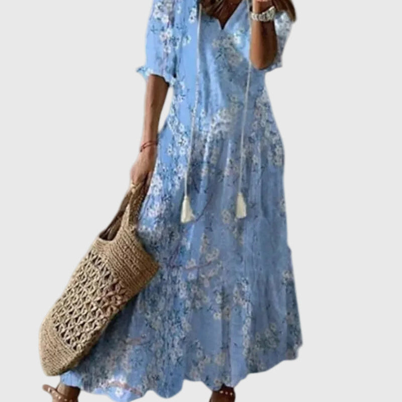 Amálie | Boho Vintage Letní Maxi Šaty