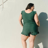 Dámský overal – Přiléhavý střih – Zavinovací výstřih – Rychleschnoucí – Prodyšná tkanina