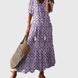 Amálie | Boho Vintage Letní Maxi Šaty
