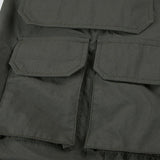 Kalhoty cargo s vysokým pasem ve vojensky zelené barvě