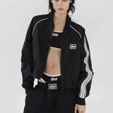 vyšívaná retro bomber bunda