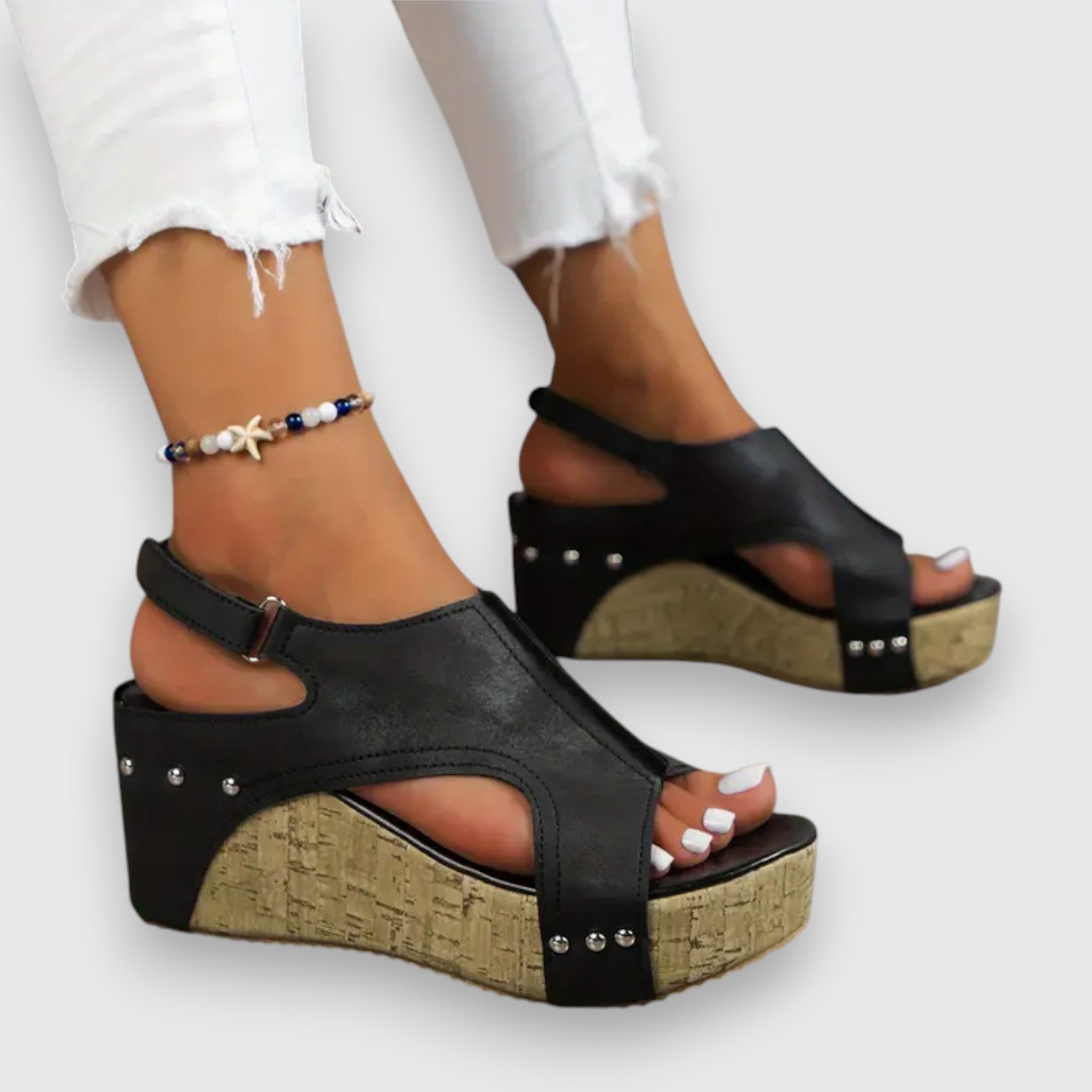Mia – Vintage platformové sandály