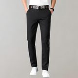 Pánské chino kalhoty – Slim fit – Měkká bavlna – Nízký pas – Business casual styl