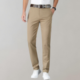 Pánské chino kalhoty – Slim fit – Měkká bavlna – Nízký pas – Business casual styl
