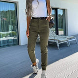 Dámské tepláky - Přiléhavé - Elastické nohavice - Ležérní a elegantní styl