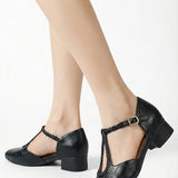 Amélie | Elegant Mary Jane shoes with braided strap