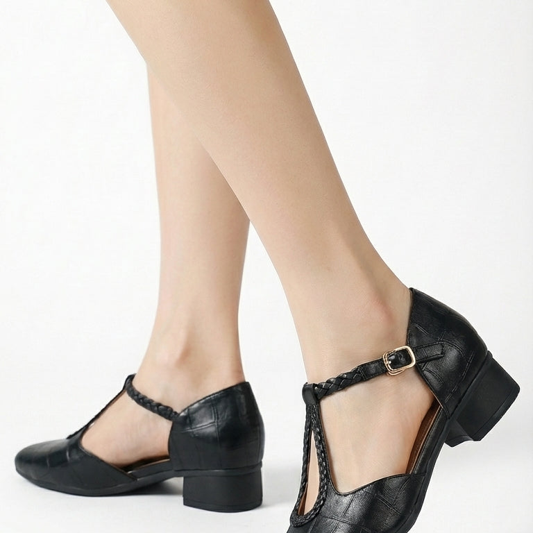 Amélie | Elegant Mary Jane shoes with braided strap