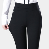 Dámské kalhoty – Slim fit – Vysoký pas – Strečový materiál – Délka ke kotníkům