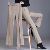 Kalhoty Léa s vysokým pasem | Slim Fit kalhoty