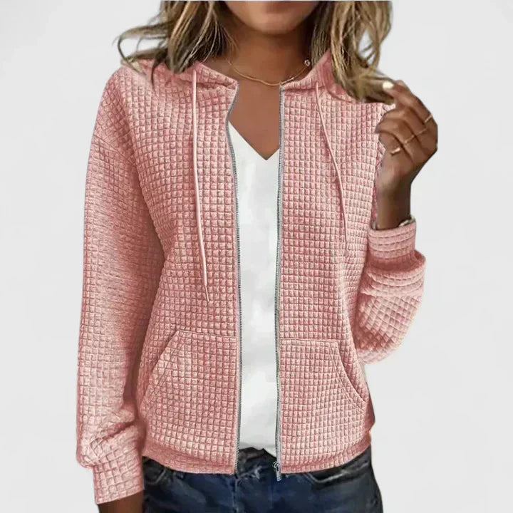 Anna – Prošívaná mikina na zip pro každý den