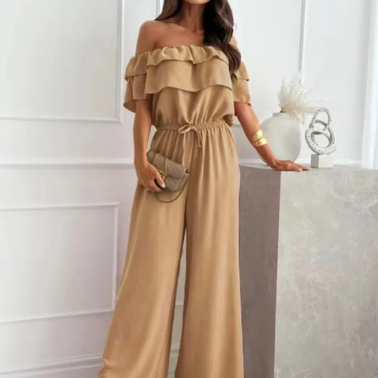 Overal s krátkým rukávem a odhalenými rameny - Ležérní a elegantní