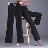 Kalhoty Léa s vysokým pasem | Slim Fit kalhoty