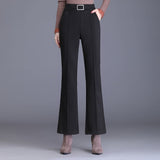 Kalhoty Léa s vysokým pasem | Slim Fit kalhoty