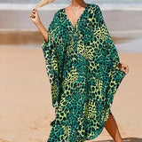 Dámská plážová tunika – volný střih – lehká látka – elegantní výstřih do V