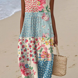 Anna | Patchwork Midi Šaty