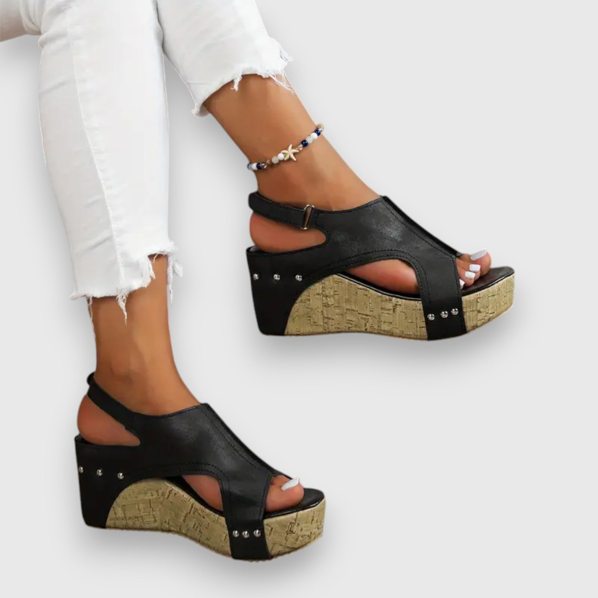 Mia – Vintage platformové sandály