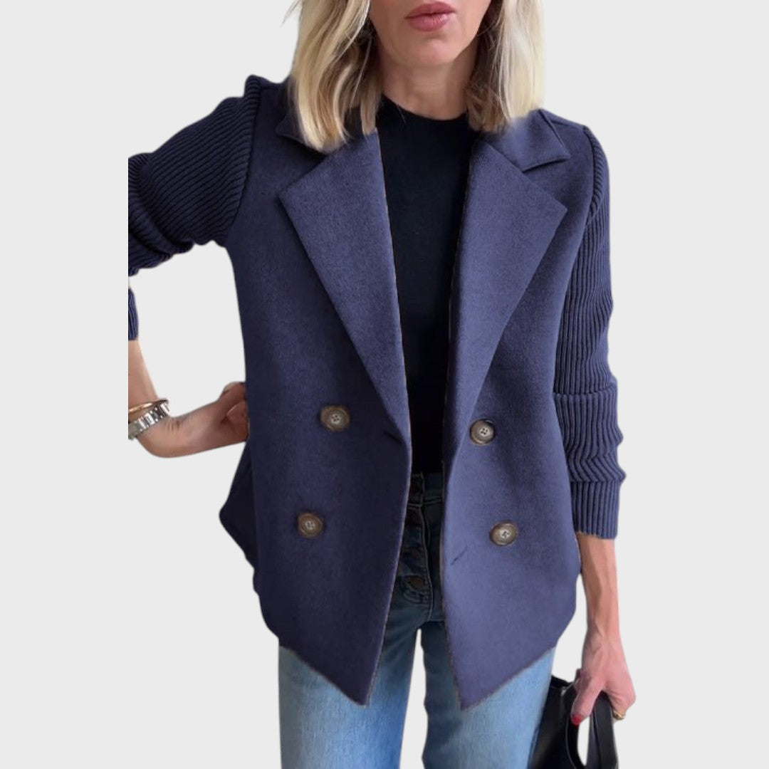 Emma - Elegantní blazer s úpletem na rukávech