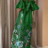Arielle - Robe Élégante aux Manches Originales & Poches Pratiques