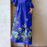 Arielle - Robe Élégante aux Manches Originales & Poches Pratiques