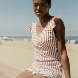 Dámský overal – Přiléhavý střih – Zavinovací výstřih – Rychleschnoucí – Prodyšná tkanina