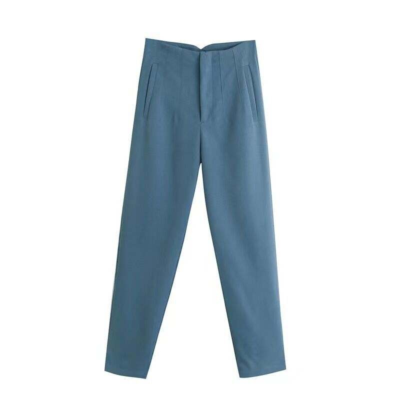 Dámské kalhoty - Vysoký pas - Slim Fit - Elegantní kalhoty - Lehká prodyšná tkanina