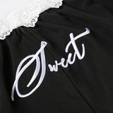 Městské cargo kalhoty s krajkovými panely