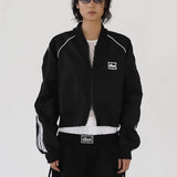 vyšívaná retro bomber bunda