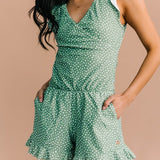 Dámský overal – Přiléhavý střih – Zavinovací výstřih – Rychleschnoucí – Prodyšná tkanina