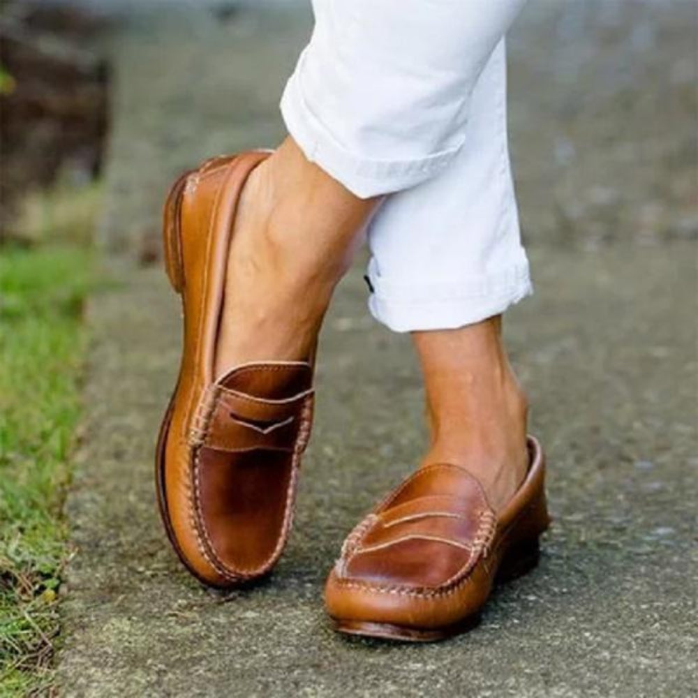Dámské mokasíny – Ortopedické pohodlí – Penny Style – Moc Toe – Prodyšná tkanina