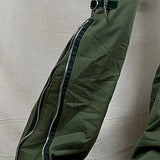 Nízkopasové rozšířené punkové cargo kalhoty se zapínáním na zip