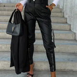 Dámské vintage kalhoty s širokými nohavicemi – stylové a pohodlné